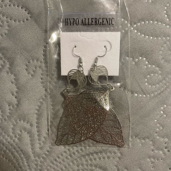 Dangle Silver Earrings - Picture 2 of 2